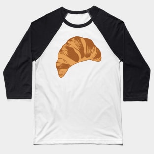 Flaky Croissant Illustration Baseball T-Shirt